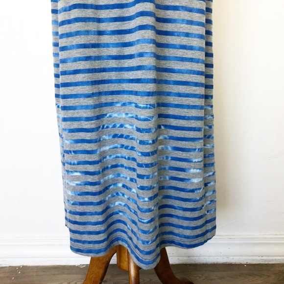 Prana Maxi Dress Blue Stripe Size XS Tie Die - Picture 4 of 8